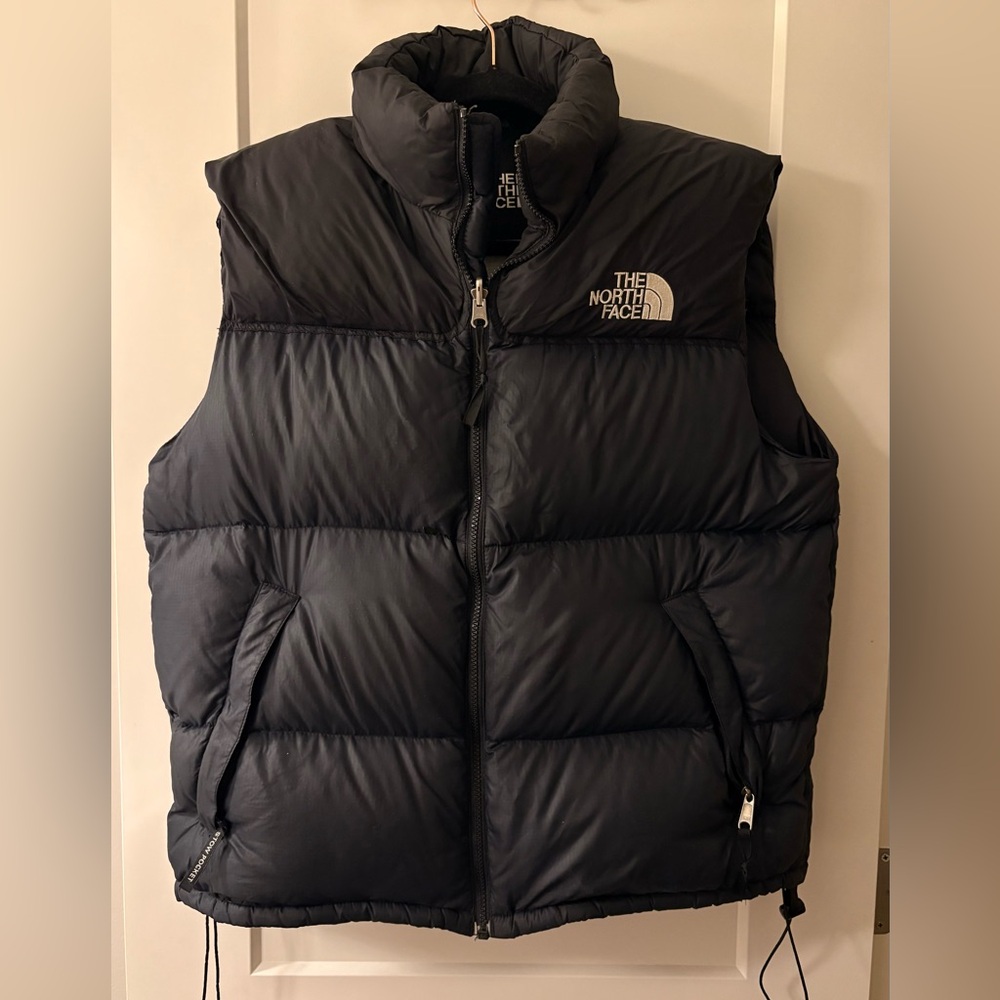 Vintage The North Face 700 Fill Nuptse Puffer Vest Black Size L